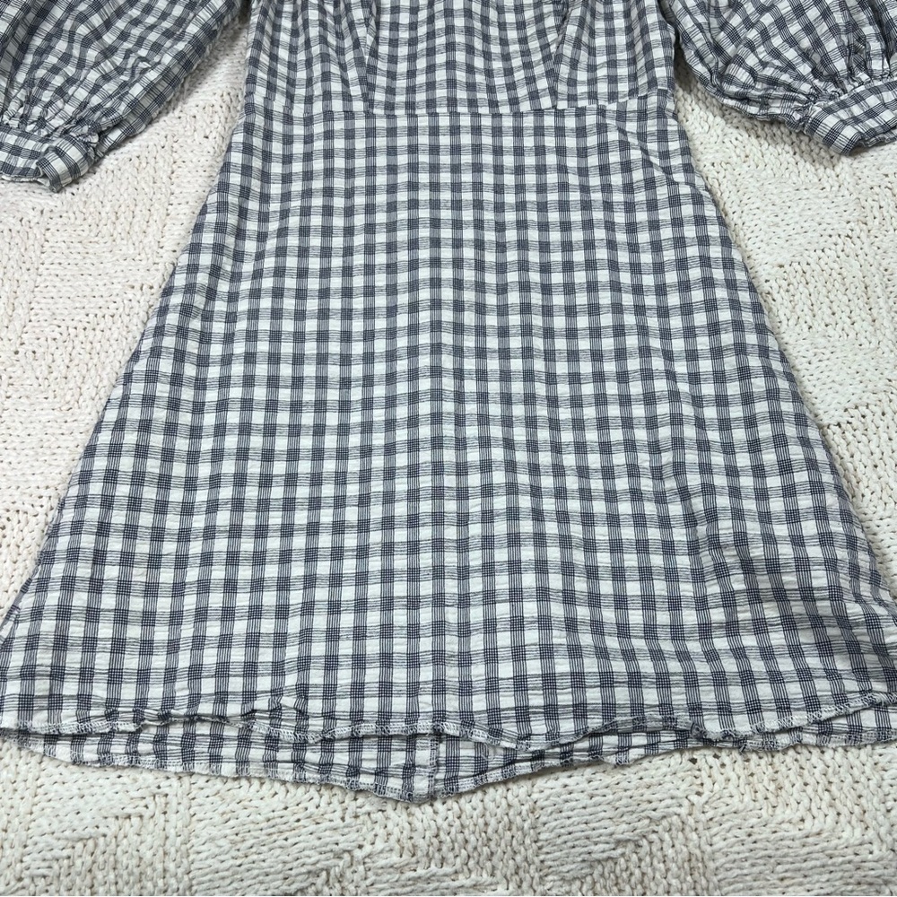 Urban Outfitters UO Lena Gingham Puff Sleeve Mini Dress - Picture 5 of 13